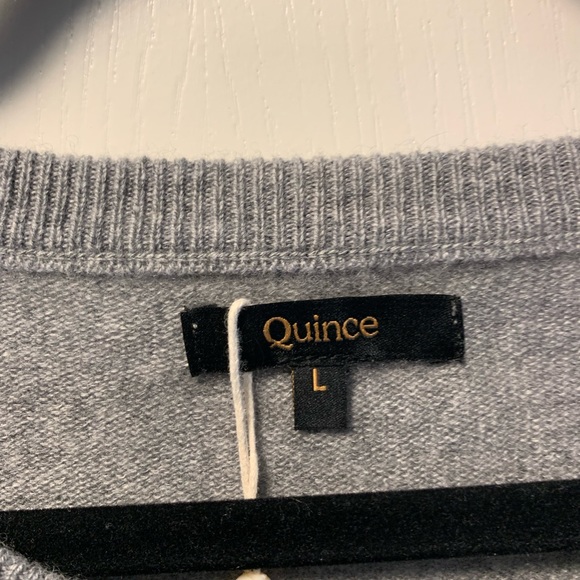 NWT Quince Mongolian Cashmere Maternity Crewneck Sweater - Large - Picture 3 of 5